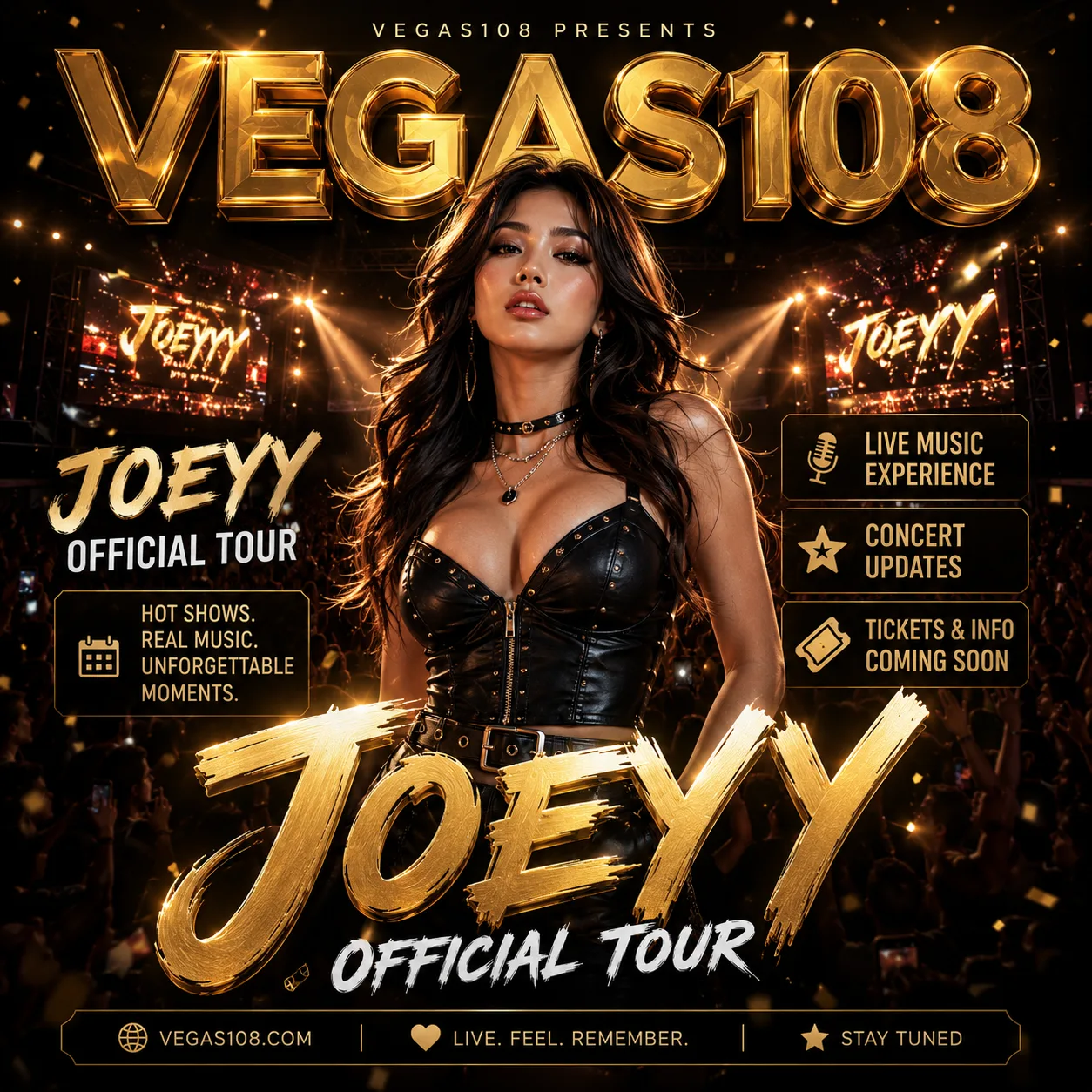 VEGAS108 | Joeyy Official Tour, Live Music dan Concert Updates